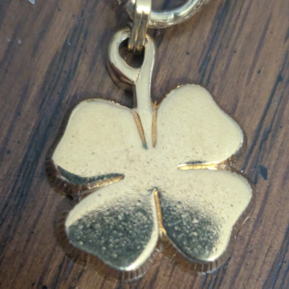 Monet Gold Clover Charm
